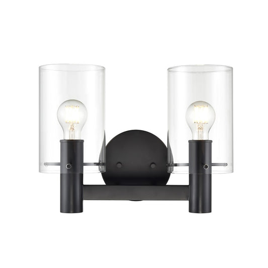 Millennium Lighting Apolla 2Lt Vanity, Black - 55102-MB