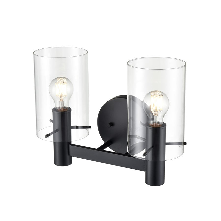 Millennium Lighting Apolla 2Lt Vanity, Black