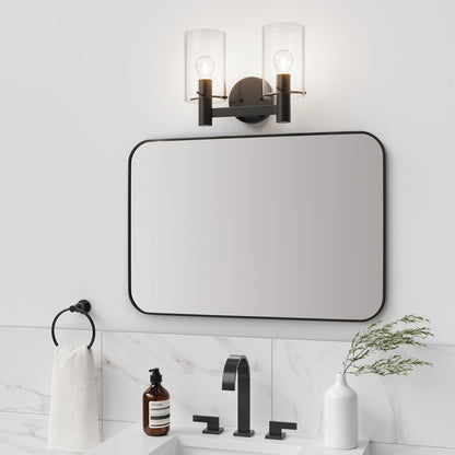 Millennium Lighting Apolla 2Lt Vanity, Black