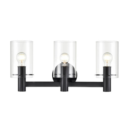 Millennium Lighting Apolla 3Lt Vanity, Black - 55103-MB