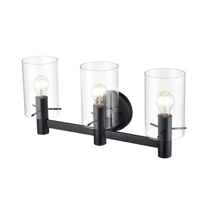 Millennium Lighting Apolla 3Lt Vanity, Black