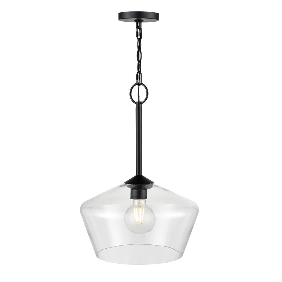 Millennium Lighting Morbelle 1Lt Pendant, Black