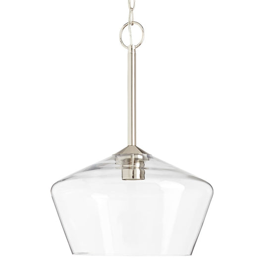 Millennium Lighting Morbelle 1Lt Pendant, Polished Nickel - 55201-PN