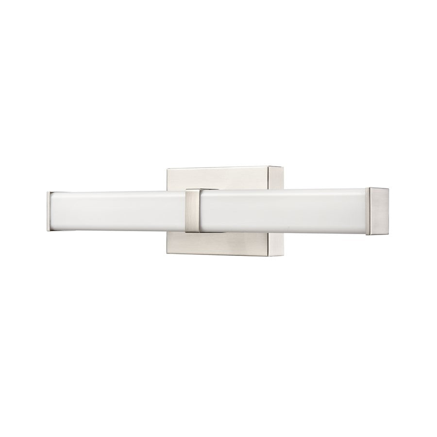 Millennium Lighting Tron 18" LED Vanity, Brushed Nickel/White
