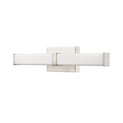 Millennium Lighting Tron 18" LED Vanity, Brushed Nickel/White