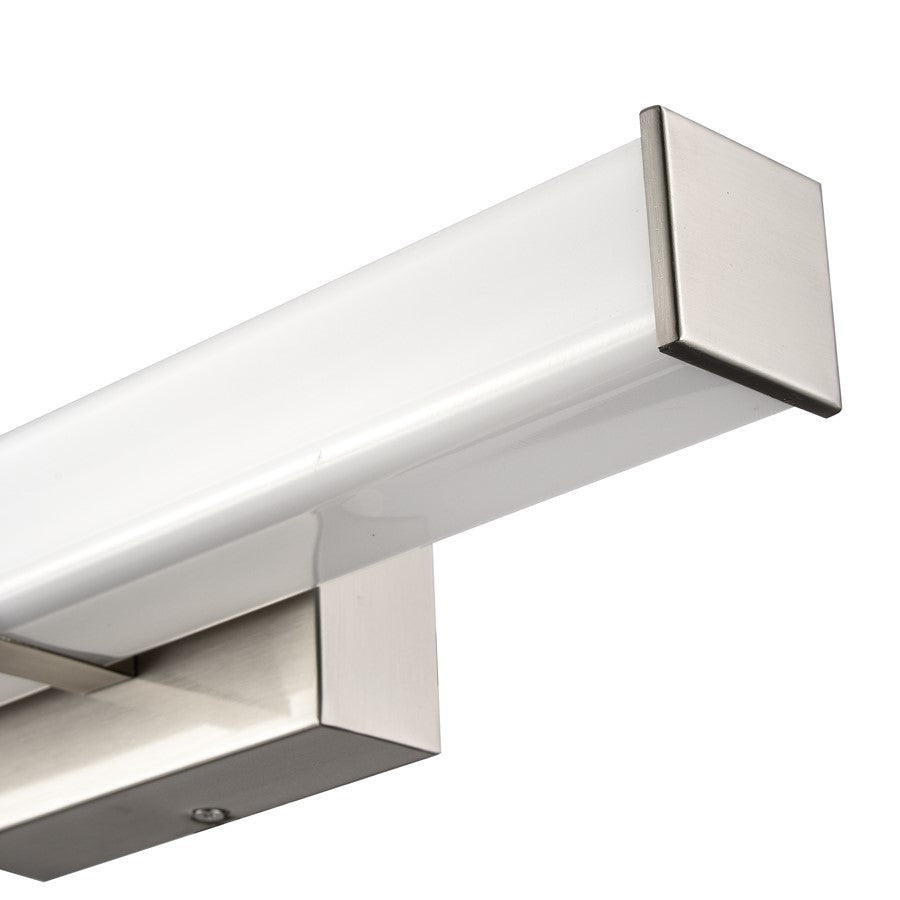 Millennium Lighting Tron 18" LED Vanity, Brushed Nickel/White