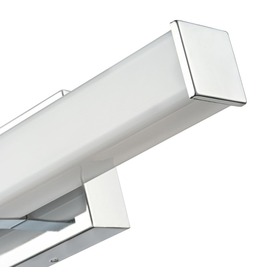 Millennium Tron 18" Bathroom Vanity LED Bath Bar, Chrome/White