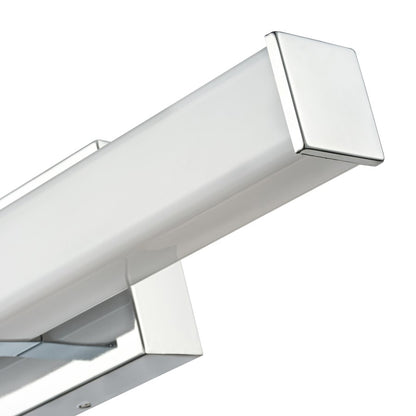 Millennium Tron 18" Bathroom Vanity LED Bath Bar, Chrome/White