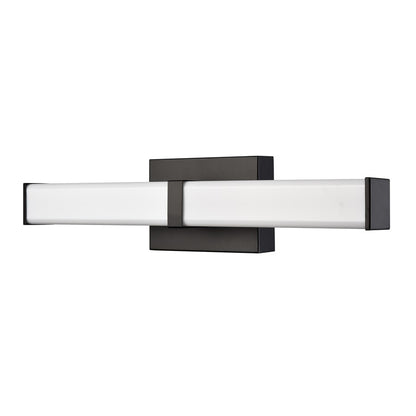 Millennium Lighting Tron 18" LED Vanity, Black/White