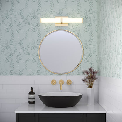 Millennium Lighting Tron 18" Bathroom Vanity LED Bath Bar, Gold/White