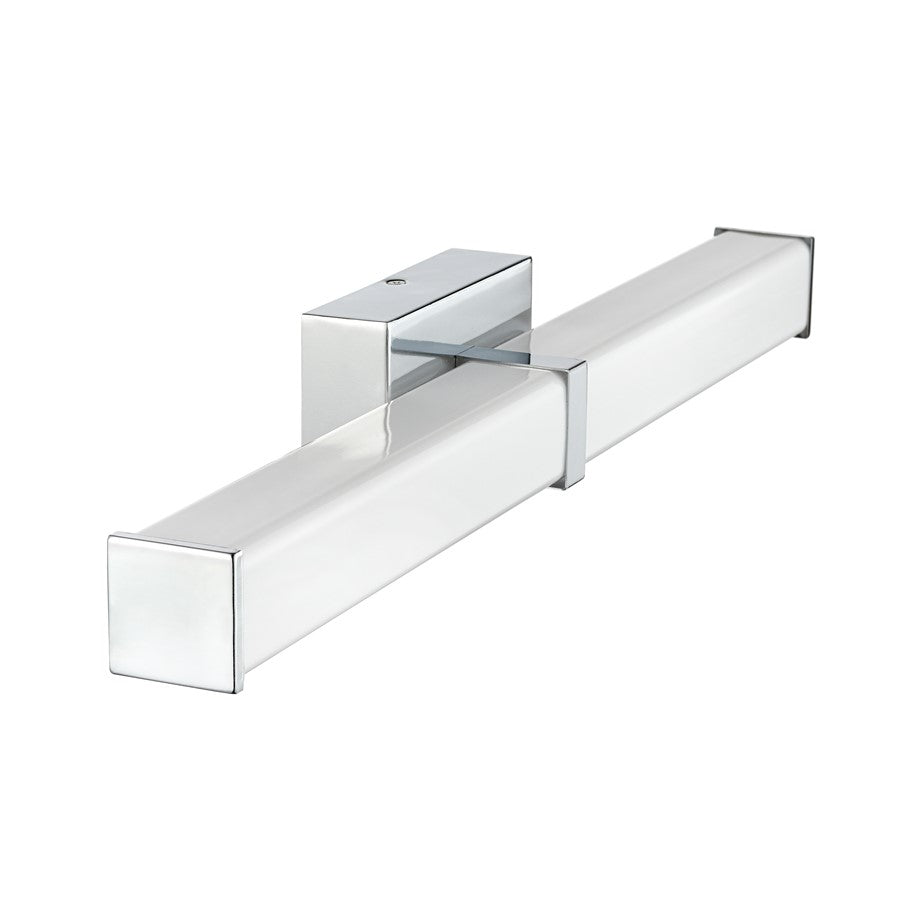 Millennium Tron 24" Bathroom Vanity LED Bath Bar, Chrome/White