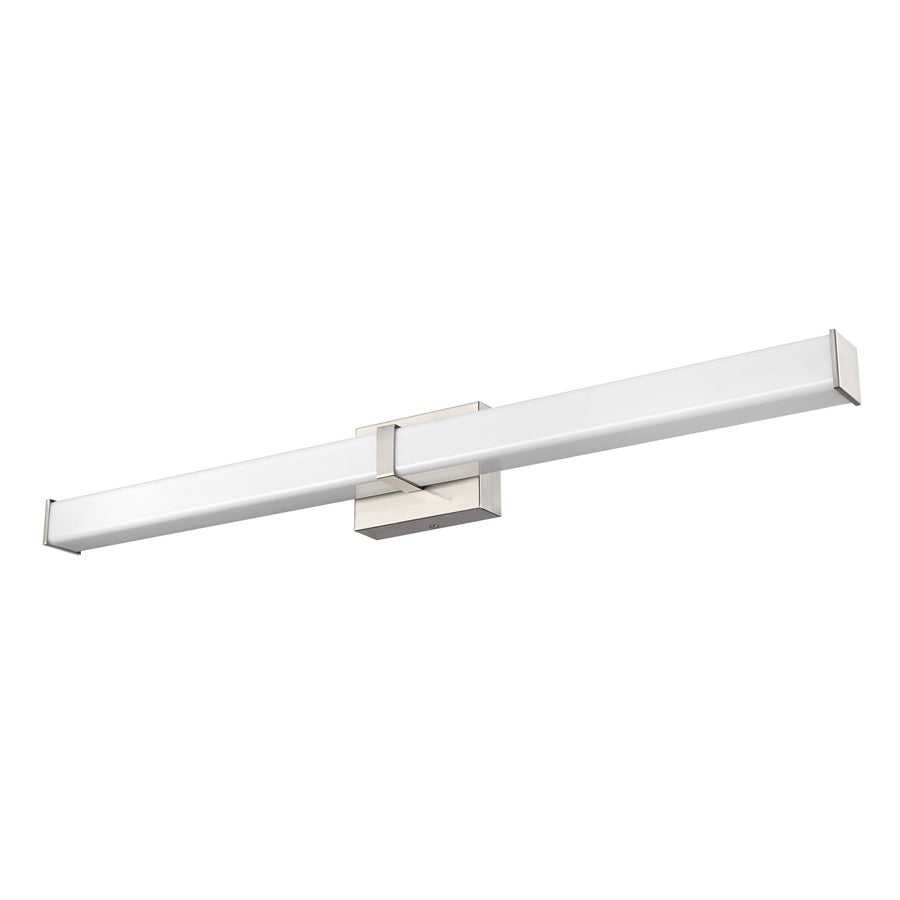 Millennium Lighting Tron 36" LED Vanity, Brushed Nickel/White