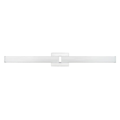Millennium Tron 36" Bathroom Vanity LED Bath Bar, Chrome/White