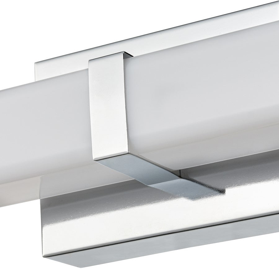 Millennium Tron 36" Bathroom Vanity LED Bath Bar, Chrome/White