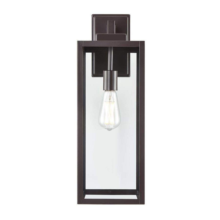 929 Lighting Atless 1Lt Outdoor Wall Lantern, Bronze/Clear