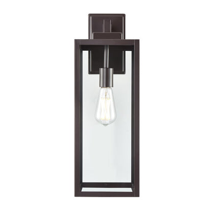 929 Lighting Atless 1Lt Outdoor Wall Lantern, Bronze/Clear