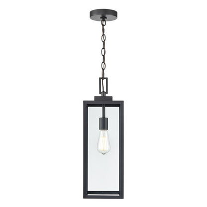 929 Lighting Atless 1Lt Outdoor Pendant, Black/Clear