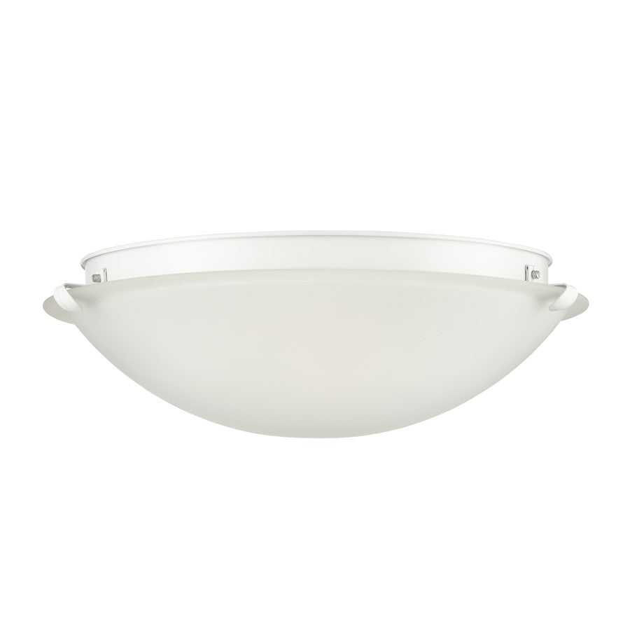 Millennium Lighting Sulona 2Lt 16" Flushmount, White/Frosted - 61003-MW