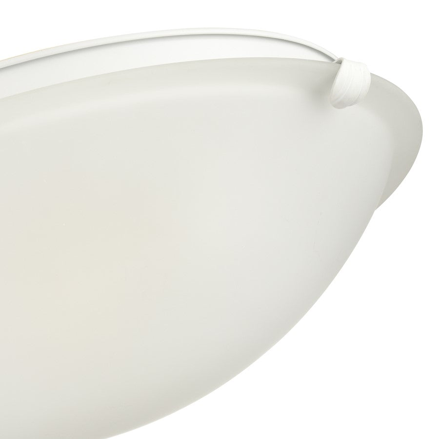 Millennium Lighting Sulona 2Lt 16" Flushmount, White/Frosted