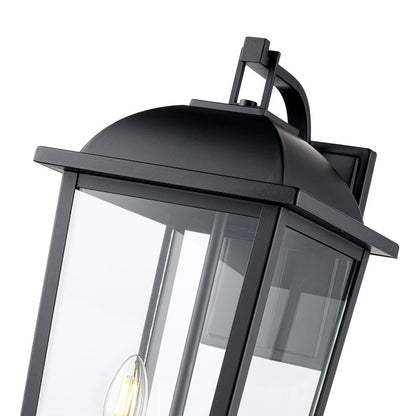 Millennium Houston 20.5" High 2Lt Outdoor Wall Lantern Black/Clear
