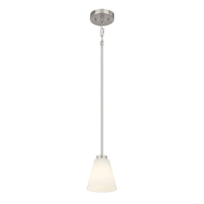 Millennium Strayhan 1Lt Pendant, Nickel/White Frosted - 64101WG-BN