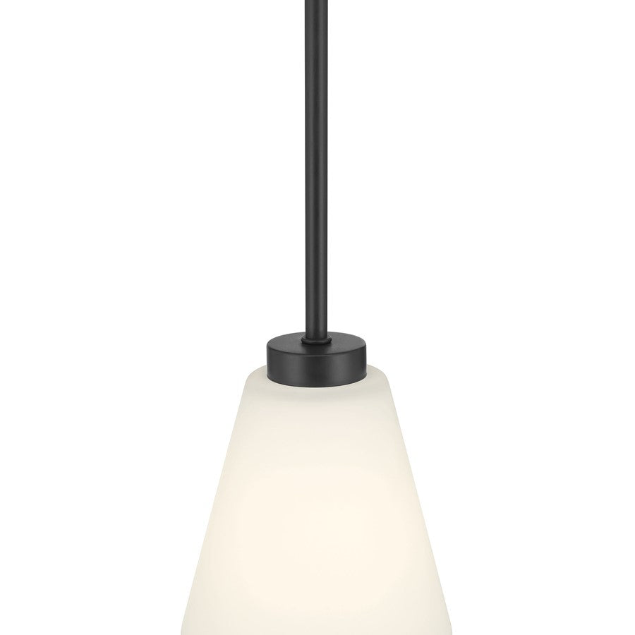 Millennium Strayhan 1Lt Pendant, Black/White Frosted