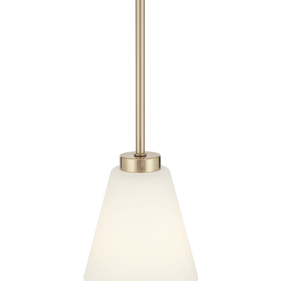 Millennium Lighting Strayhan 1Lt Pendant, Gold/White Frosted
