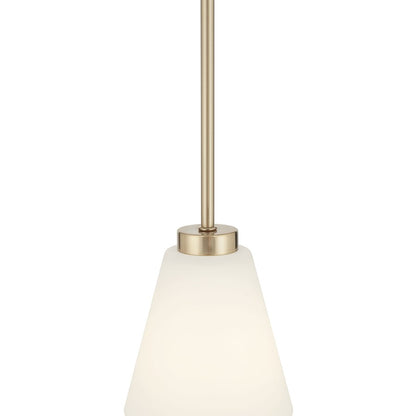 Millennium Lighting Strayhan 1Lt Pendant, Gold/White Frosted