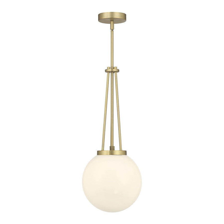 Millennium Lighting Vellin 1Lt Pendant, Brass/Shiny Opal