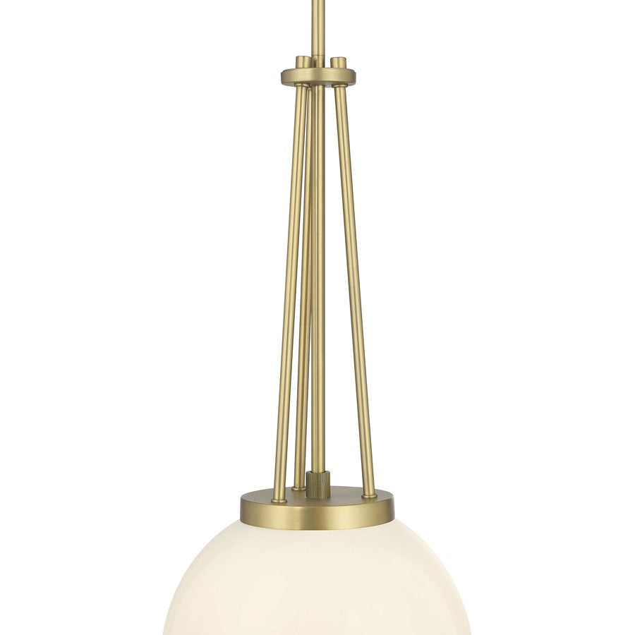 Millennium Lighting Vellin 1Lt Pendant, Brass/Shiny Opal