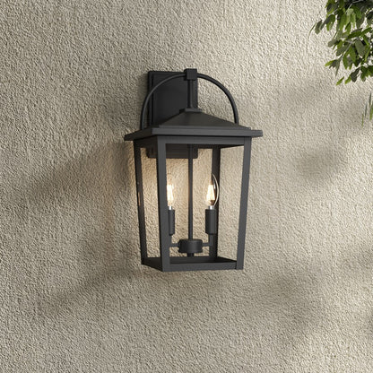 Millennium Lighting Strathden 2Lt Outdoor Wall Sconce, Coated Black
