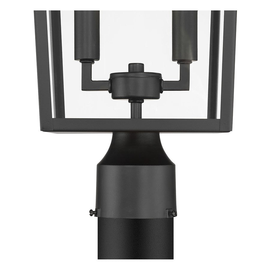 Millennium Lighting Strathden 2Lt Outdoor Post Light, Coated Black