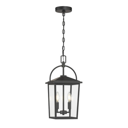 Millennium Lighting Strathden 2Lt Outdoor Pendant, Coated Black - 66402-PBK