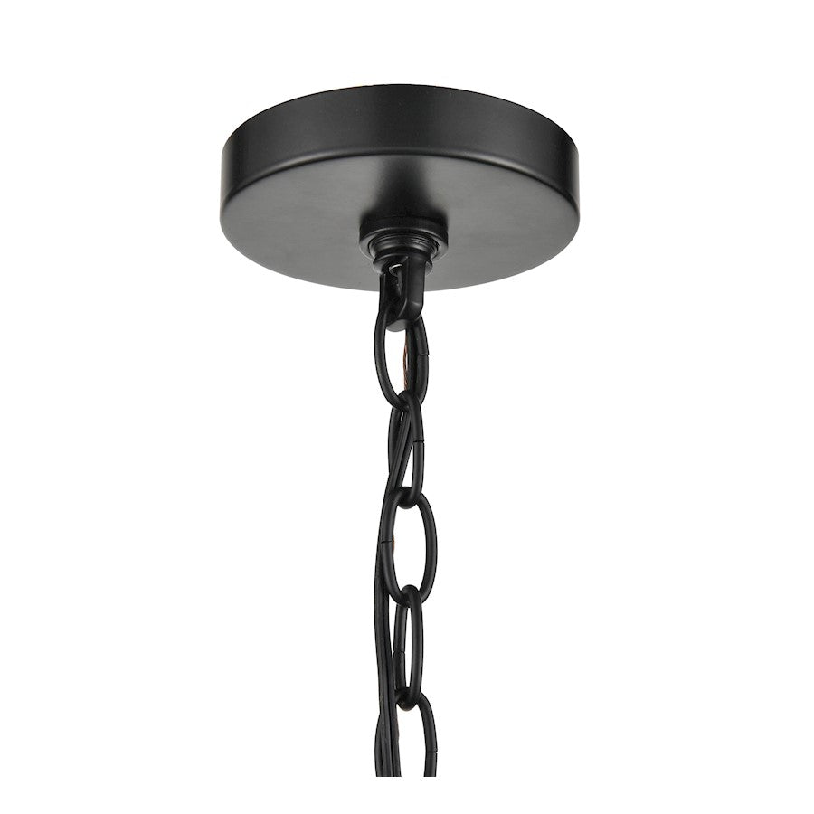 Florence Chandelier, Matte Black -