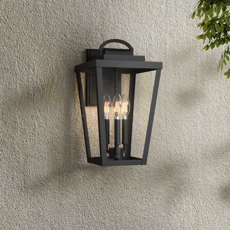 Millennium Lighting Brenwick 3Lt Outdoor Wall Sconce, Coated Black