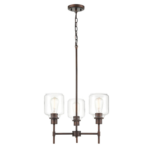 Millennium Asheville 3 Light 29.5" Chandelier, Bronze