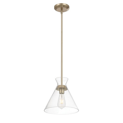 Millennium Lighting Amarella 1 Light 10" Pendant, Modern Gold/Clear - 69101-MG