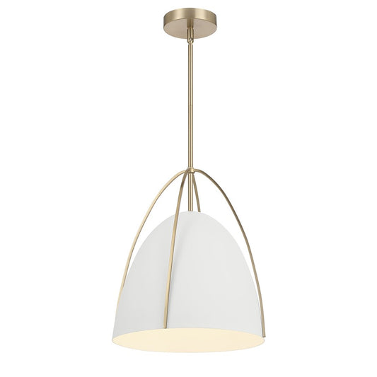 Millennium Lighting Pomelle 1 Light Pendant, Matte White - 69201-MW-MG