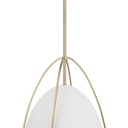 Millennium Lighting Pomelle 1 Light Pendant, Matte White