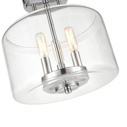 Millennium Lighting Asheville 3 Light Semi-Flush Mount