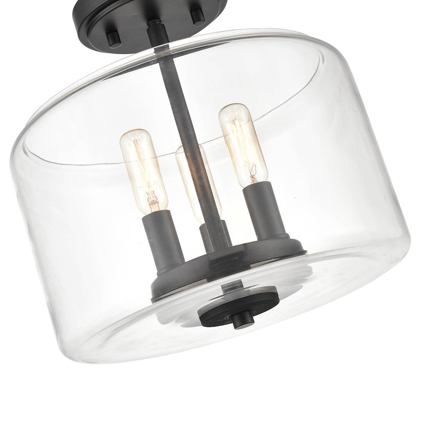 Millennium Lighting Asheville 3 Light Semi-Flush Mount