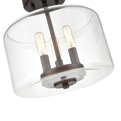 Millennium Lighting Asheville 3 Light Semi-Flush Mount