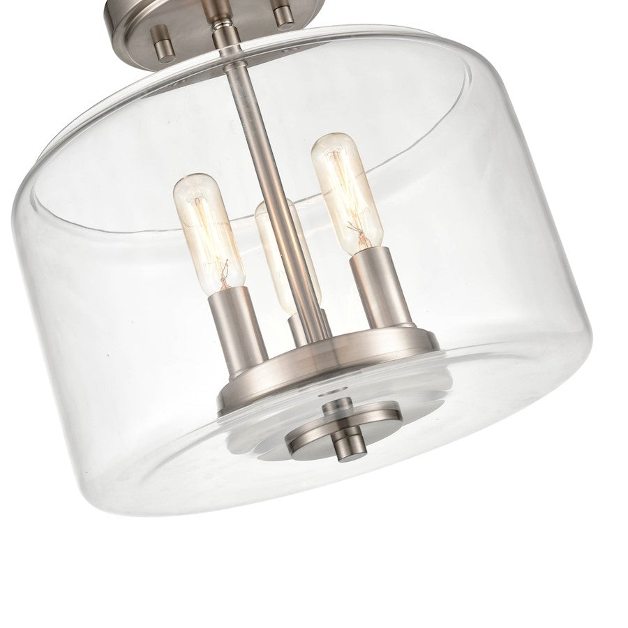 Millennium Lighting Asheville 3 Light Semi-Flush Mount