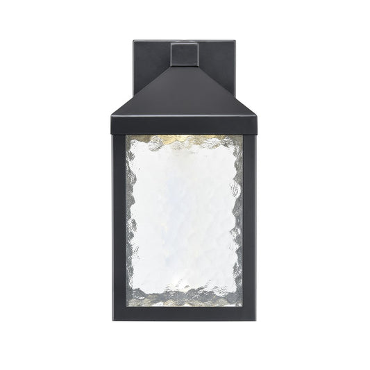 Millennium Lighting Aaron 12" Outdoor Wall Sconce, Black/Clear - 72001-PBK