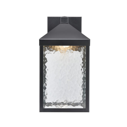 Millennium Lighting Aaron 15" Outdoor Wall Sconce, Black/Clear - 72101-PBK