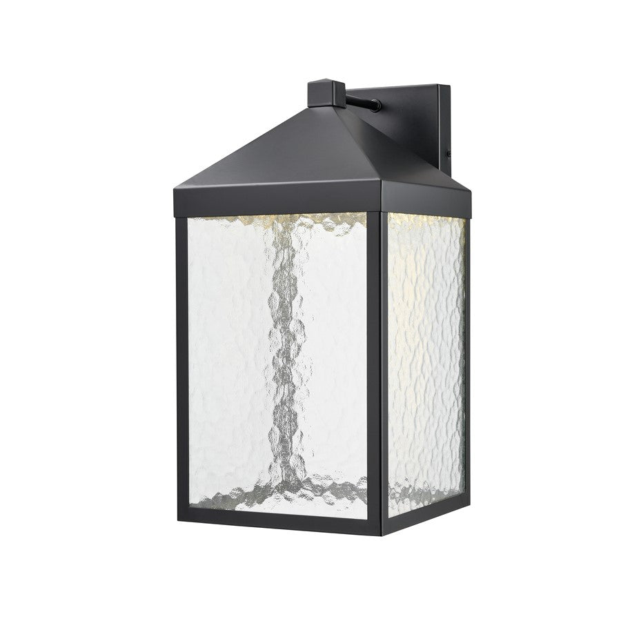 Millennium Lighting Aaron 18" Outdoor Wall Sconce, Black/Clear