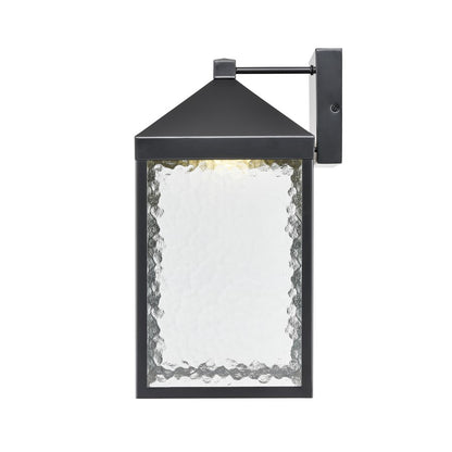 Millennium Lighting Aaron 18" Outdoor Wall Sconce, Black/Clear