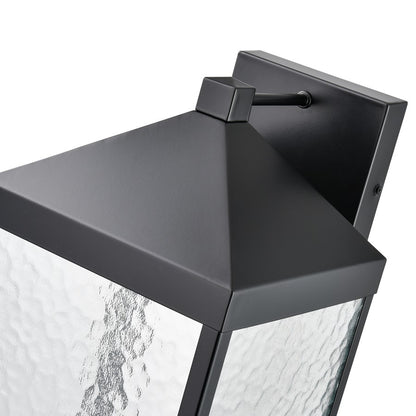 Millennium Lighting Aaron 18" Outdoor Wall Sconce, Black/Clear