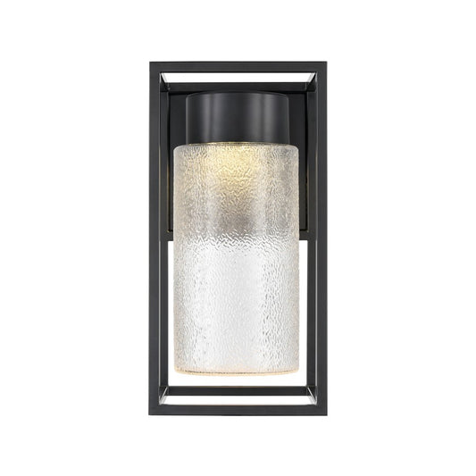 Millennium Lighting Outdoor Wall Sconce LED, Black/Clear - 73101-PBK