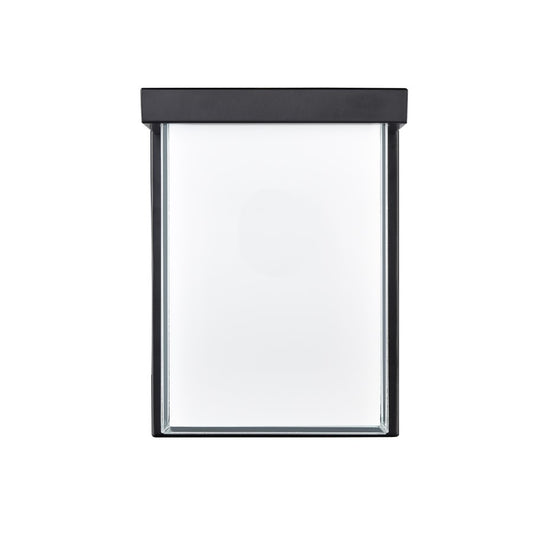 Millennium Lighting Sommar 8" Outdoor LED Wall Sconce, Black/White - 74101-PBK
